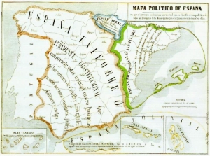 Estado español en el año 1854